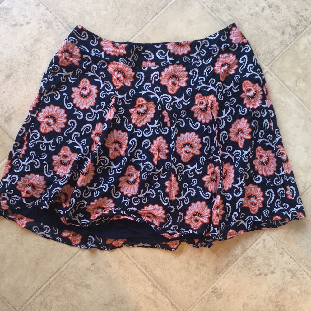 Talbot's navy floral fit and flare skirt size 20W